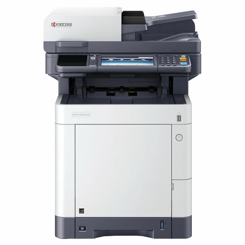 МФУ лазерное ЦВЕТНОЕ KYOCERA ECOSYS M6235cidn "3 в 1", А4, 35 стр./мин, 100 000 стр./мес., ДУПЛЕКС, АПД, сетевая карта, 1102V03NL1