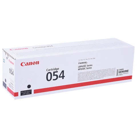 Картридж лазерный CANON (054BK) для i-SENSYS LBP621Cw/MF641Cw/645Cx и другие, черный, ресурс 1500 страниц, оригинальный, 3024C002