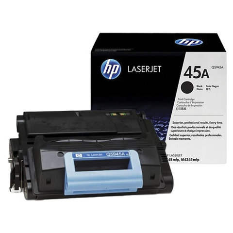 Картридж лазерный HP (Q5945A) LaserJet M4345, №45А, оригинальный, ресурс 20000 страниц