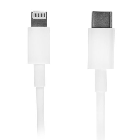 Кабель USB Type-C-Lightning с поддержкой быстрой зарядки для iPhone, белый, 1 м, SONNEN, медный, 513612